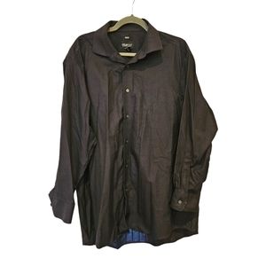 Mens dress shirt sleeve length 32/33 (reg) neck 17 1/2 XL color dark gray